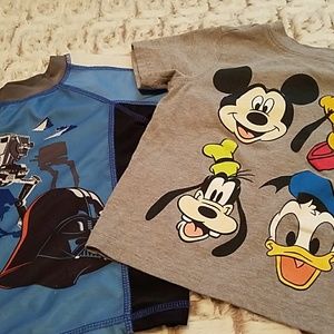 Bundle of 2 Disney toddler boys shirts